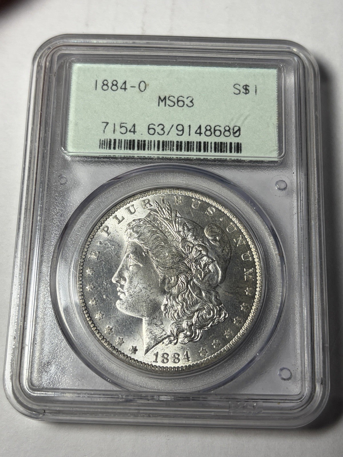 1884-O PCGS MS63 Morgan Silver Dollar OGH Holder TONED
