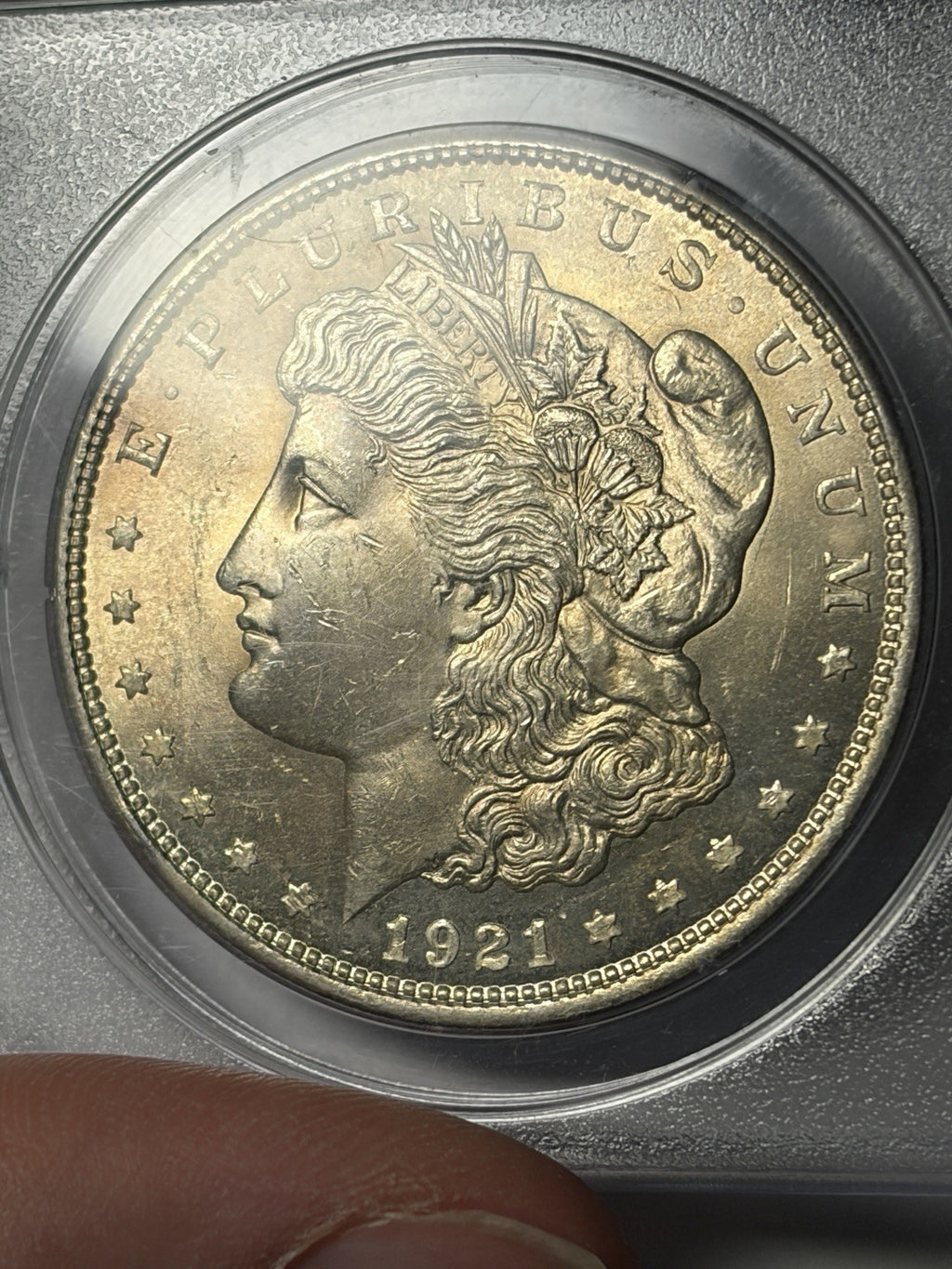 1921 PCGS MS63 Morgan Silver Dollar Rattler
