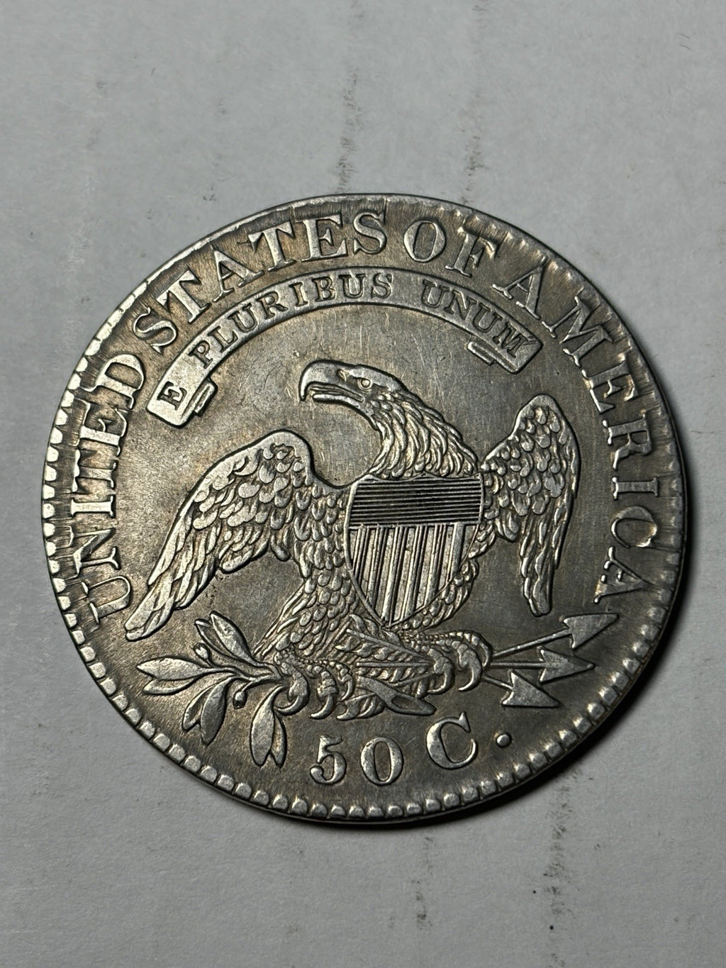 1828 Capped Bust Half Dollar Details