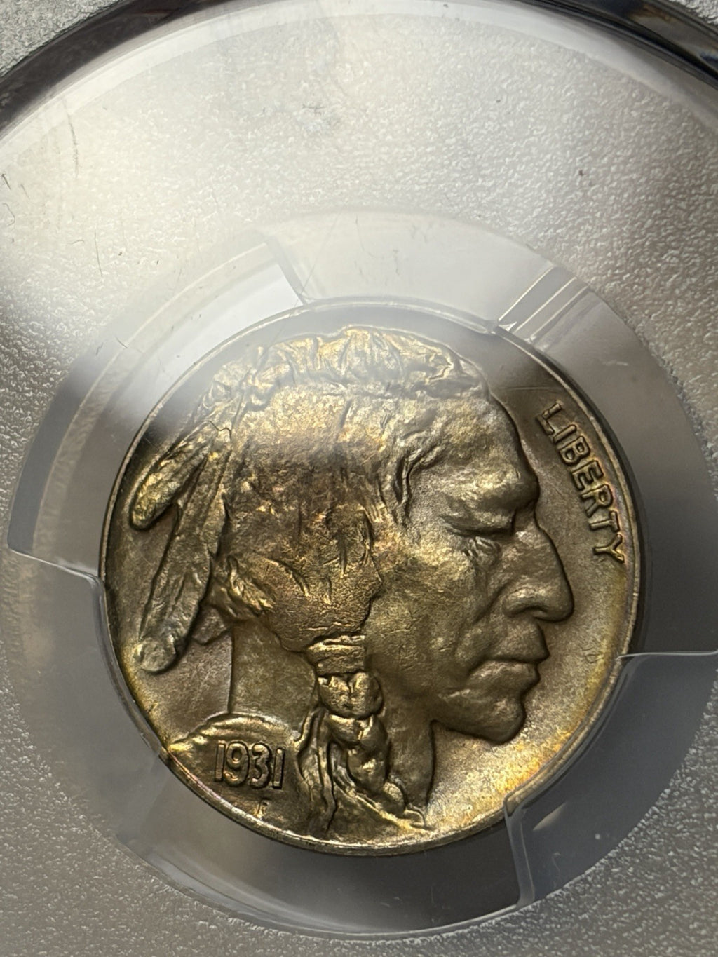 1931-S PCGS MS66+ CAC Buffalo Nickel Toned