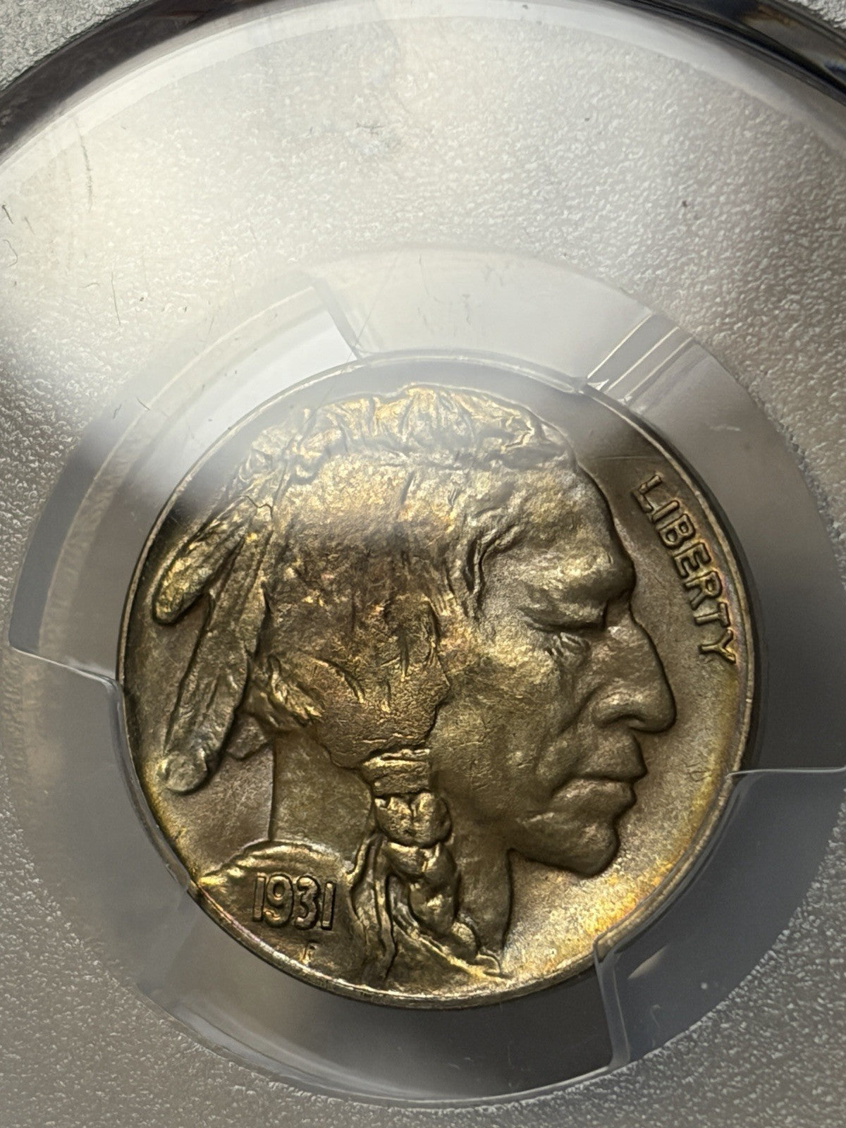 1931-S PCGS MS66+ CAC Buffalo Nickel Toned