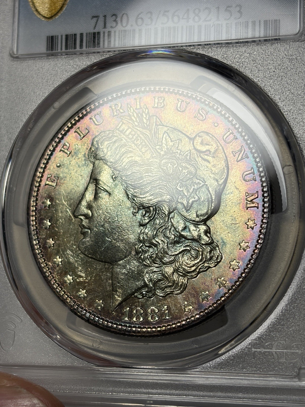 1881-S PCGS MS63 Morgan Silver Dollar Toned