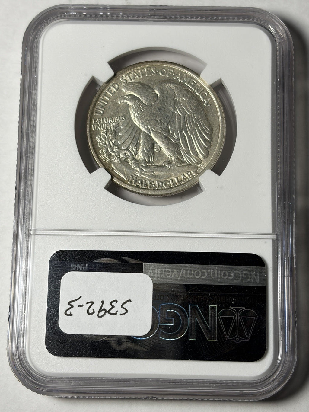 1918-D NGC UNC Details Walking Liberty Half Dollar