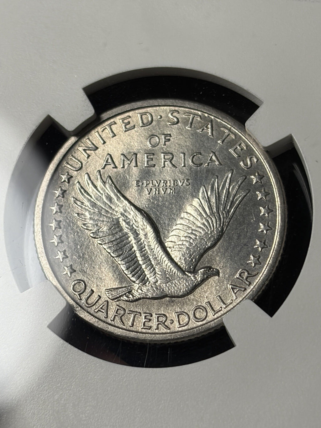 1917-D Type 1 NGC UNC Details Standing Liberty Quarter