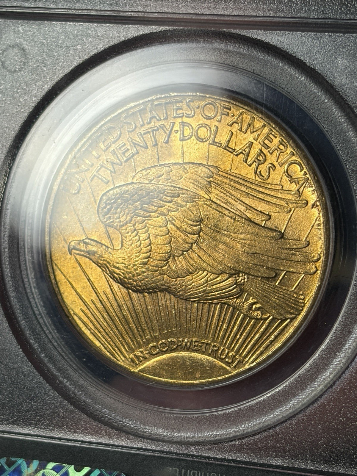 1915-S PCGS MS65 Saint Gaudens Double Eagle Gold Toned OGH Old Holder