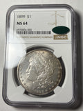 1899 NGC MS64 CAC Morgan Silver Dollar Toned
