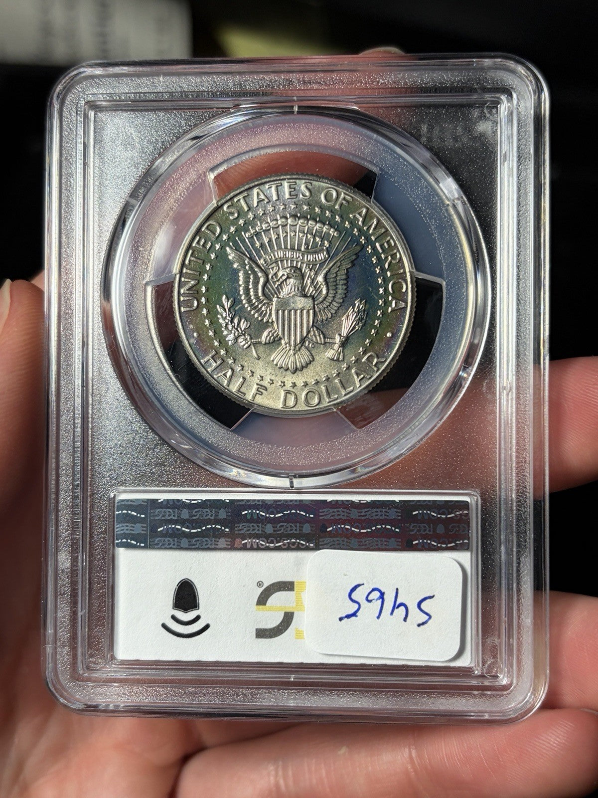 1988-D PCGS MS64 Kennedy Half Dollar Rainbow Neon Toning
