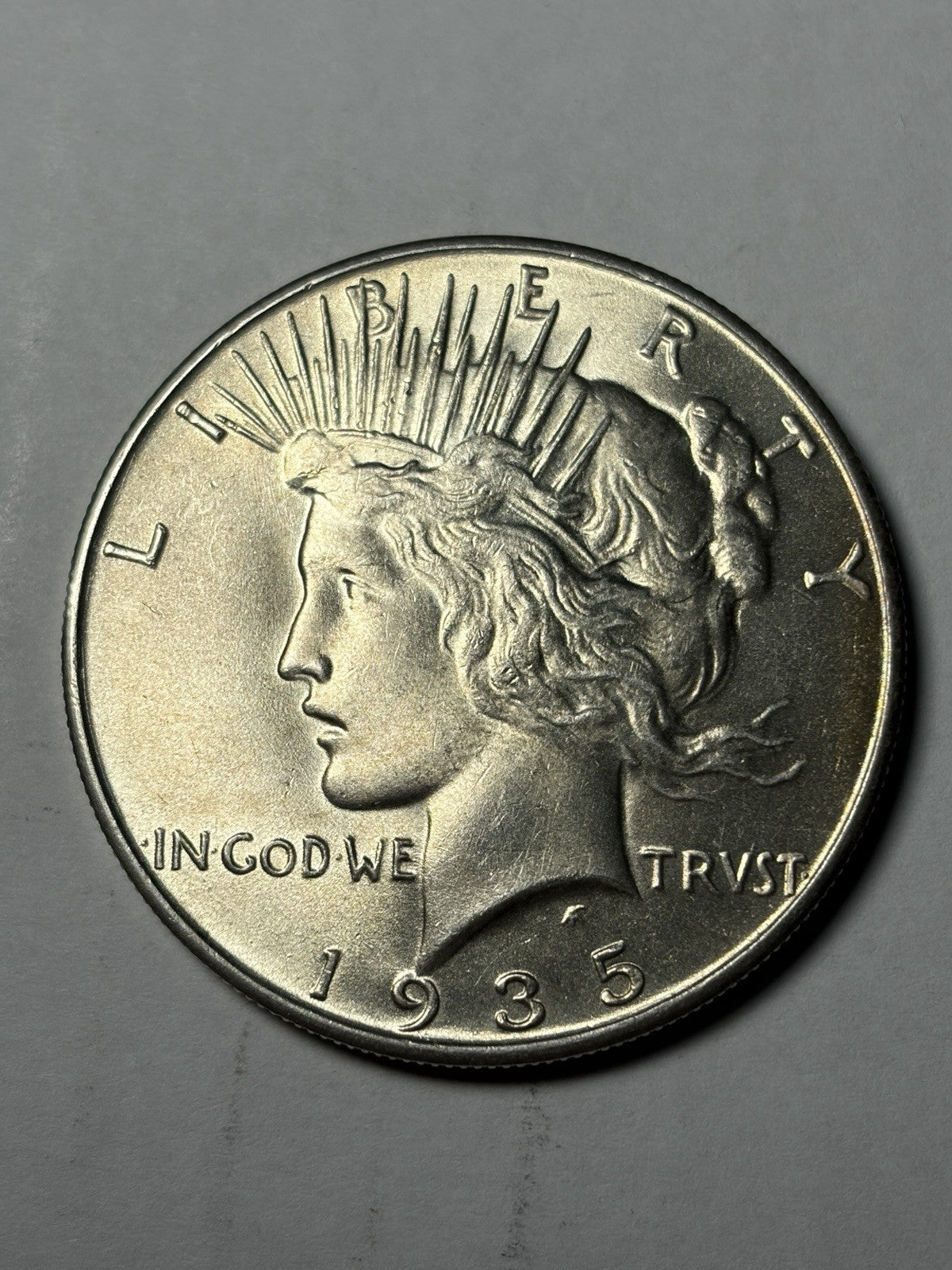 1935 Peace Silver Dollar Uncirculated