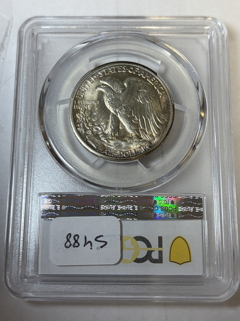 1945-D PCGS MS67 Walking Liberty Half Dollar Toned