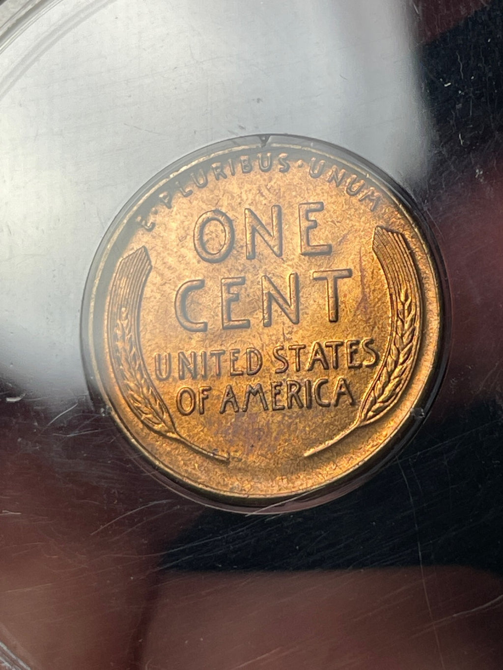 1934-D PCGS MS65 RD Lincoln Wheat Cent Old Rattler Holder