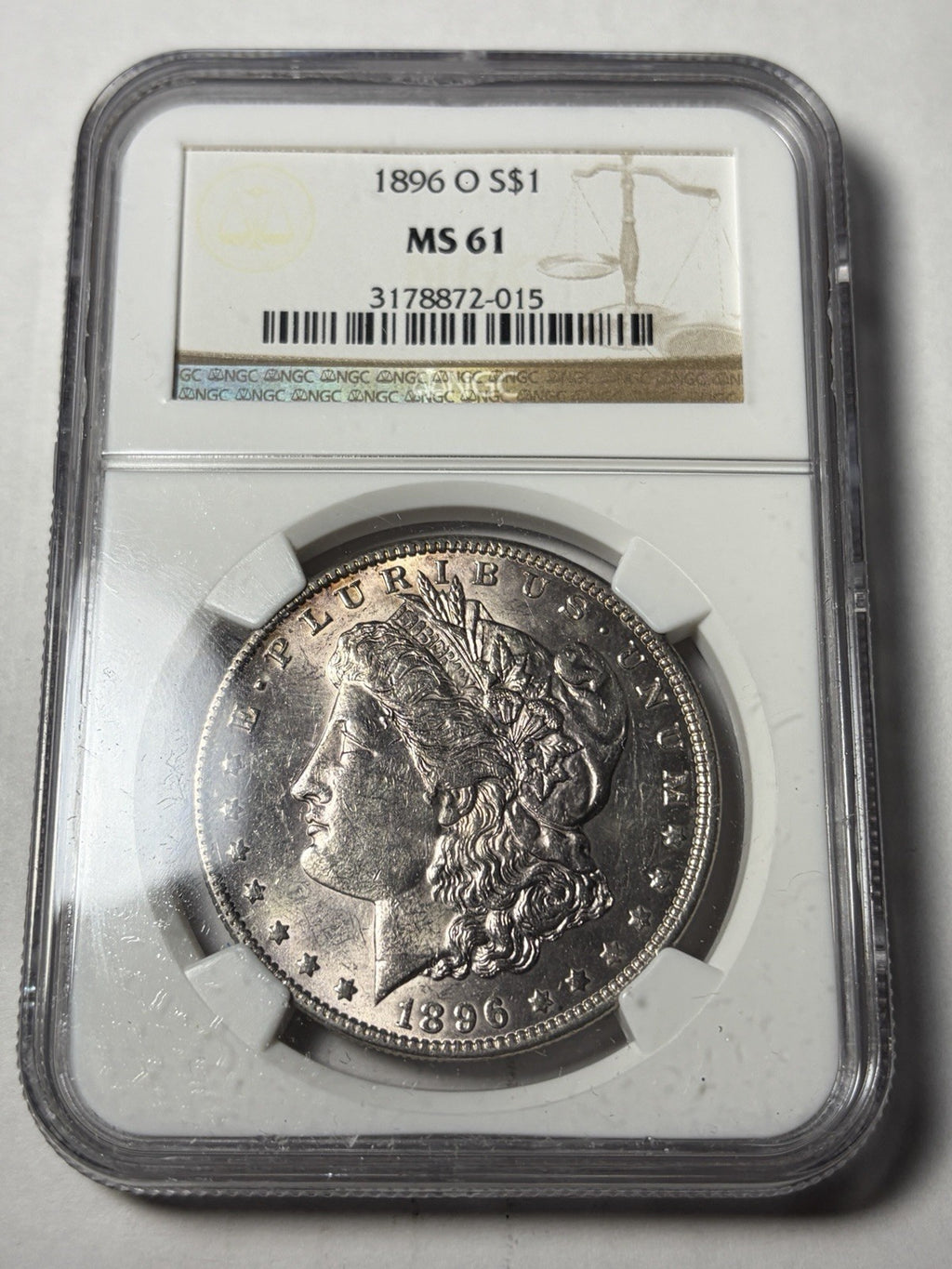 1896-O NGC MS61 Morgan Silver Dollar