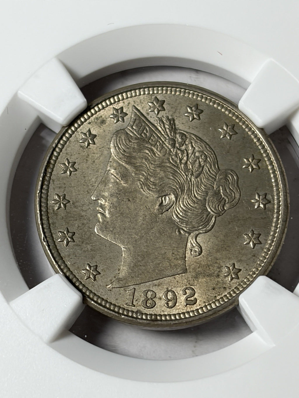 1892 NGC MS62 Liberty V Nickel