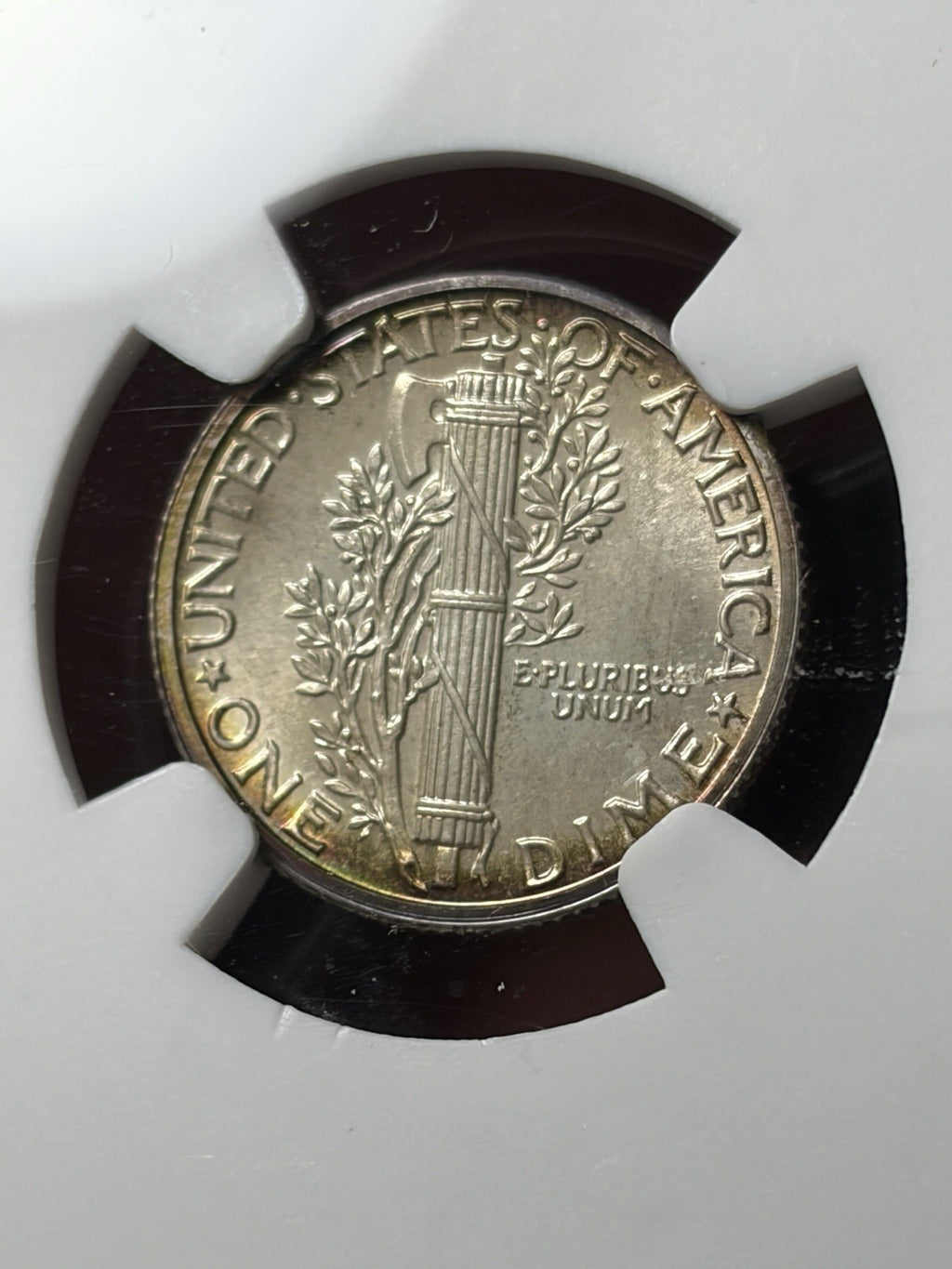 1942 NGC PF67 CAC Mercury Dime Toned