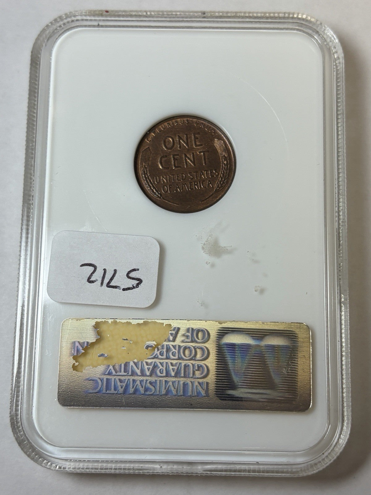 1955 NGC MS61 RB Double Die Obverse Old Fatty Holder