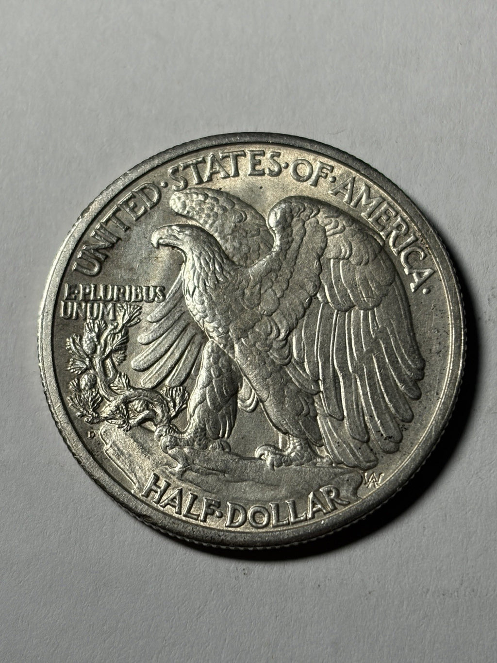 1929-D Walking Liberty Half Dollar Uncirculated Details