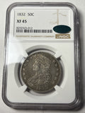 1832 NGC XF45 CAC Capped Bust Half Dollar