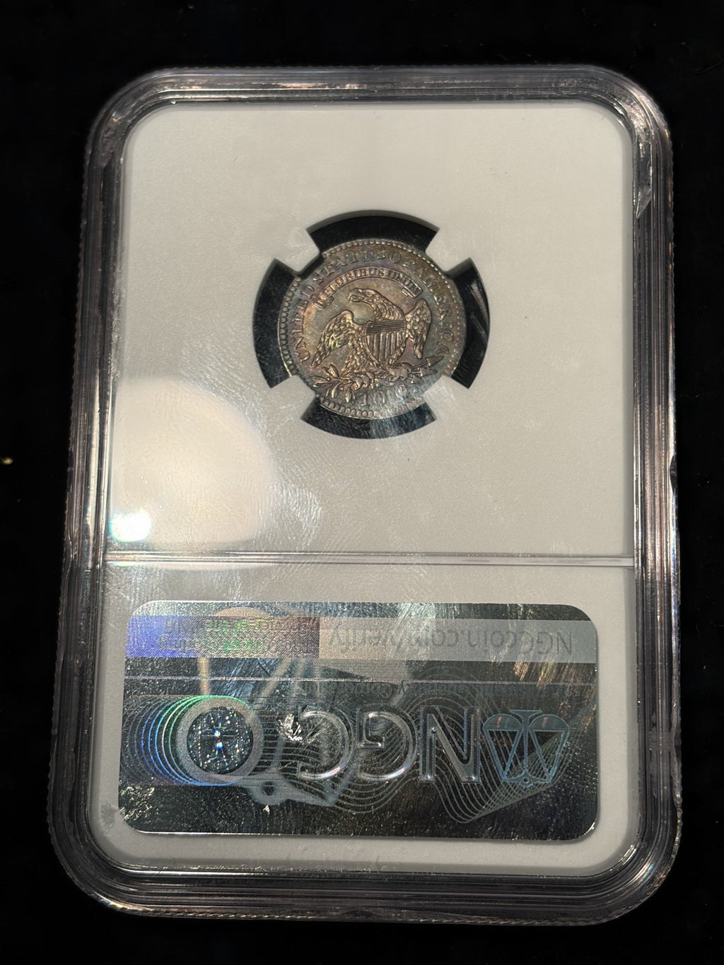 1821 NGC MS64 Large Date Capped Bust Dime JR-7