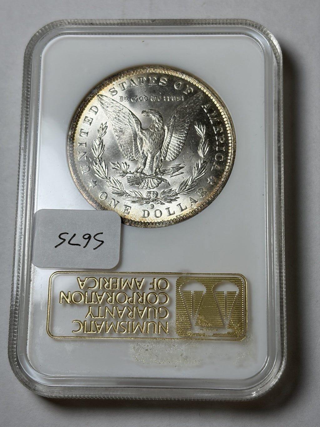 1884-O NGC MS62 Morgan Silver Dollar White Label Fatty 121XXX Early Holder