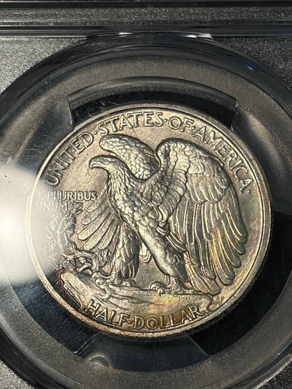 1941-D PCGS MS67+ CAC Walking Liberty Half Dollar Toned