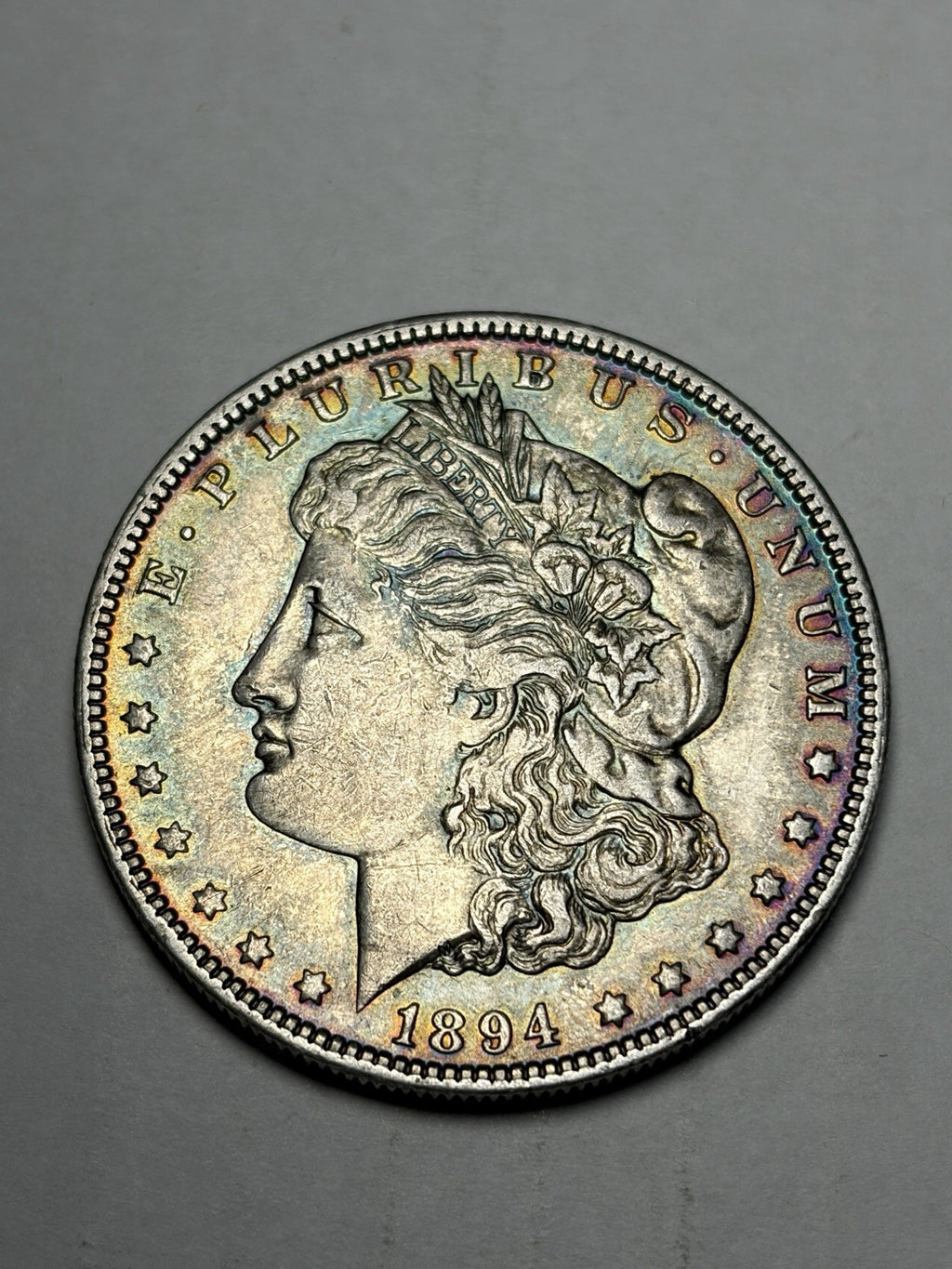 1894-O Morgan Silver Dollar Toned Details