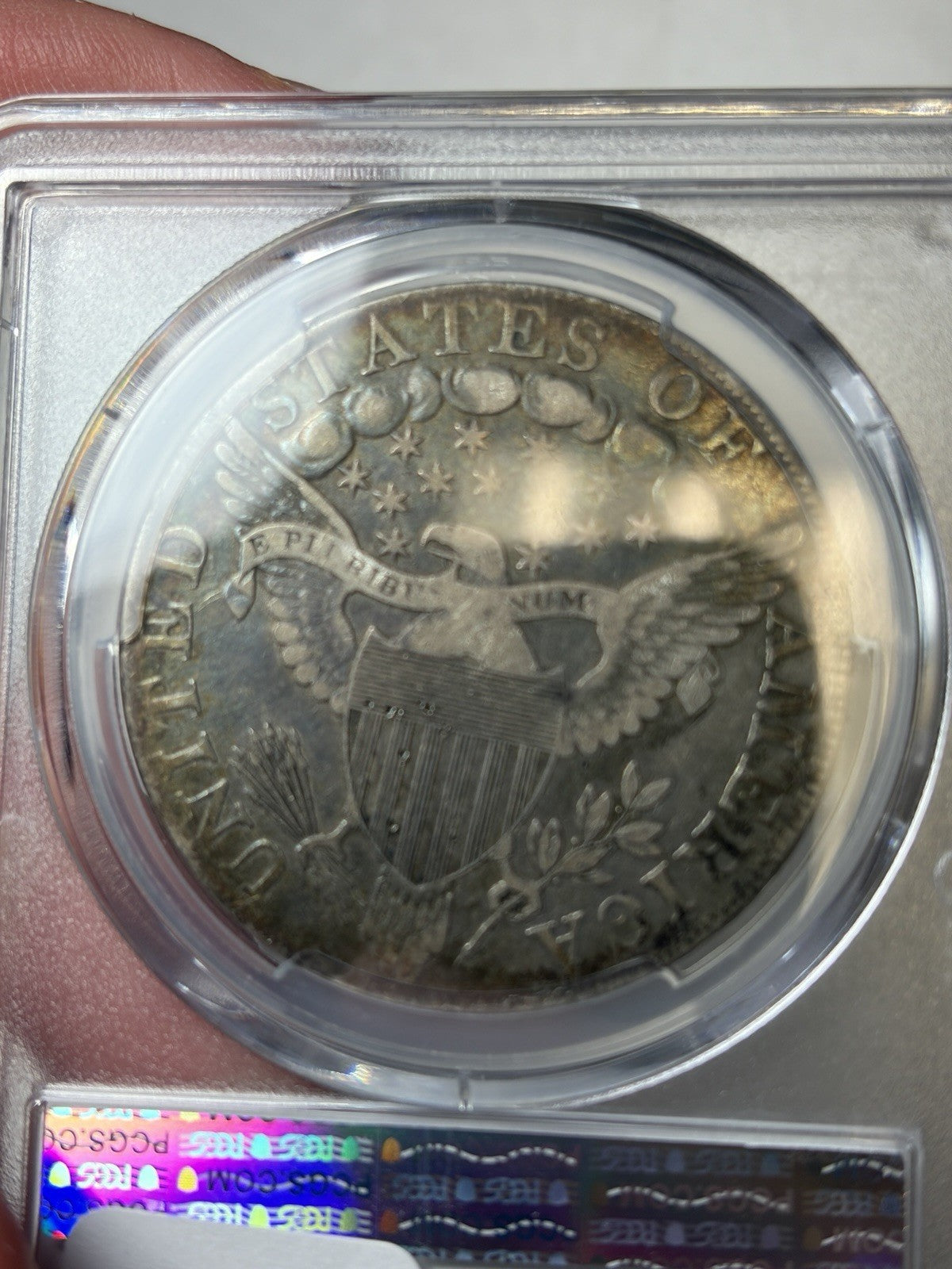 1798 PCGS VF Details Draped Bust Silver Dollar Toned
