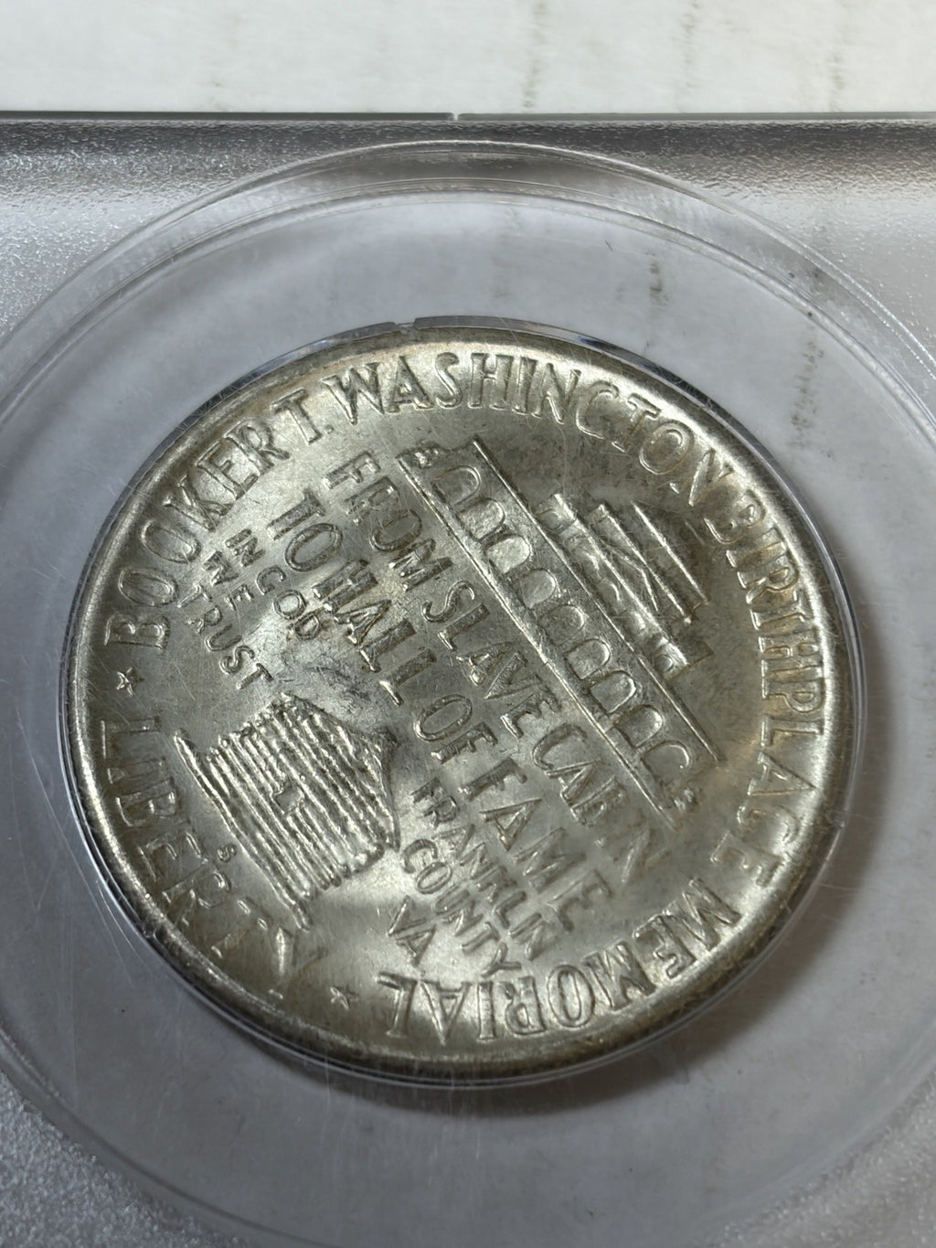 1946-S PCGS MS63 CAC Booker T Washington Commemorative Half Rattler