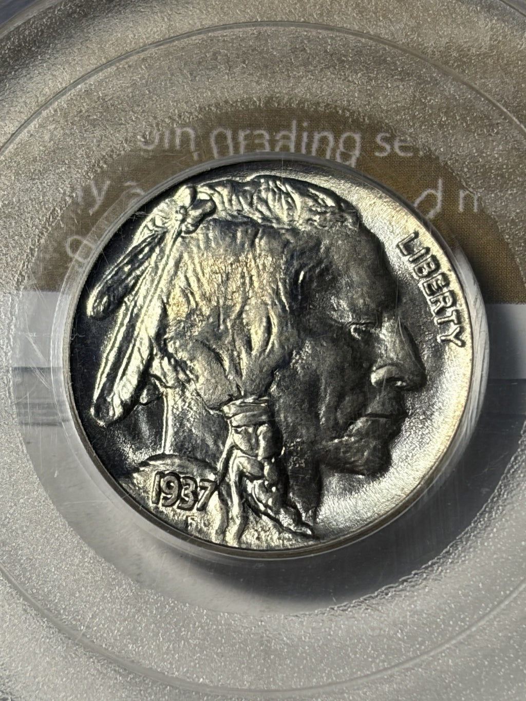 1937 PCGS MS66 GOLD CAC Buffalo Nickel Old Holder