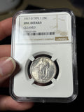 1917-D Type 1 NGC UNC Details Standing Liberty Quarter
