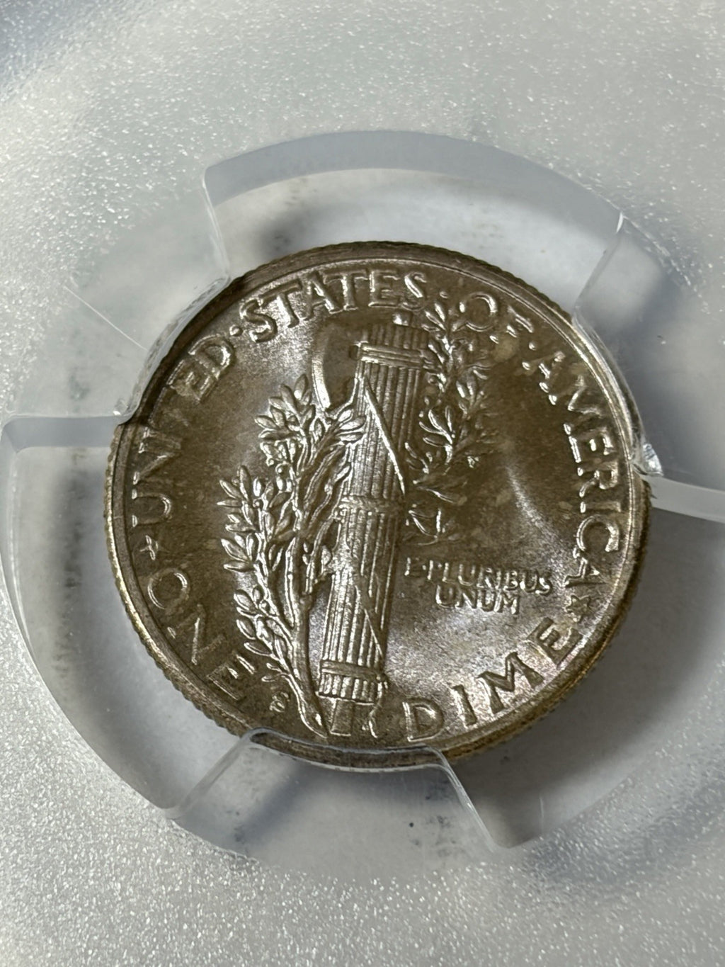 1943-S PCGS MS67 Mercury Dime Toned