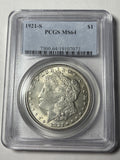 1921-S PCGS MS64 Morgan Silver Dollar
