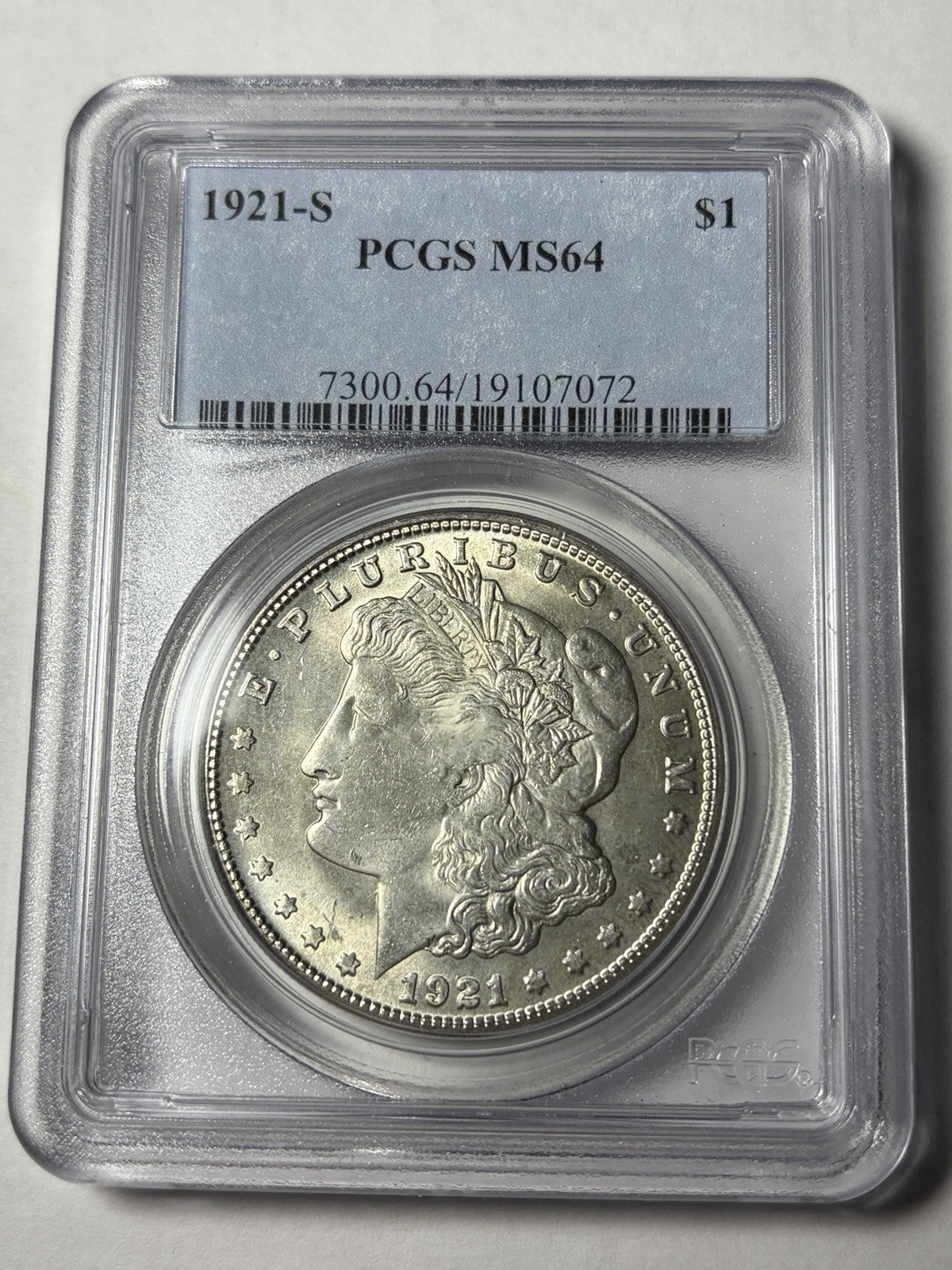 1921-S PCGS MS64 Morgan Silver Dollar