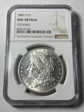 1885-S NGC UNC Details Morgan Silver Dollar
