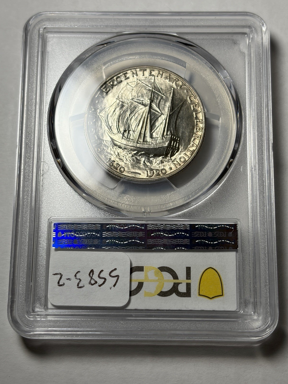 1920 PCGS MS62 Pilgrim Commemorative Half Dollar