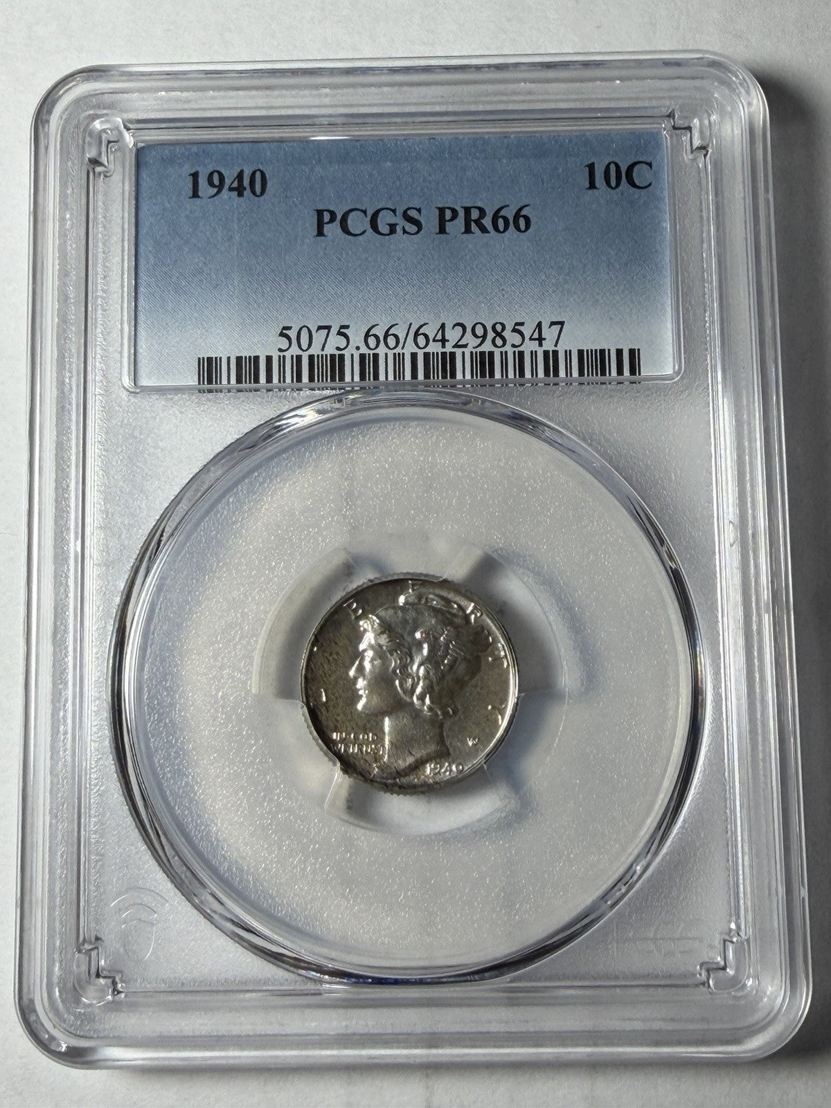 1940 PCGS PR66 Mercury Dime