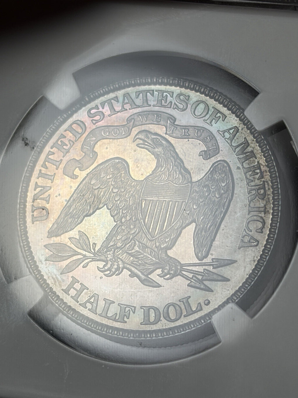 1889 NGC MS64 Seated Liberty Half Dollar Toned