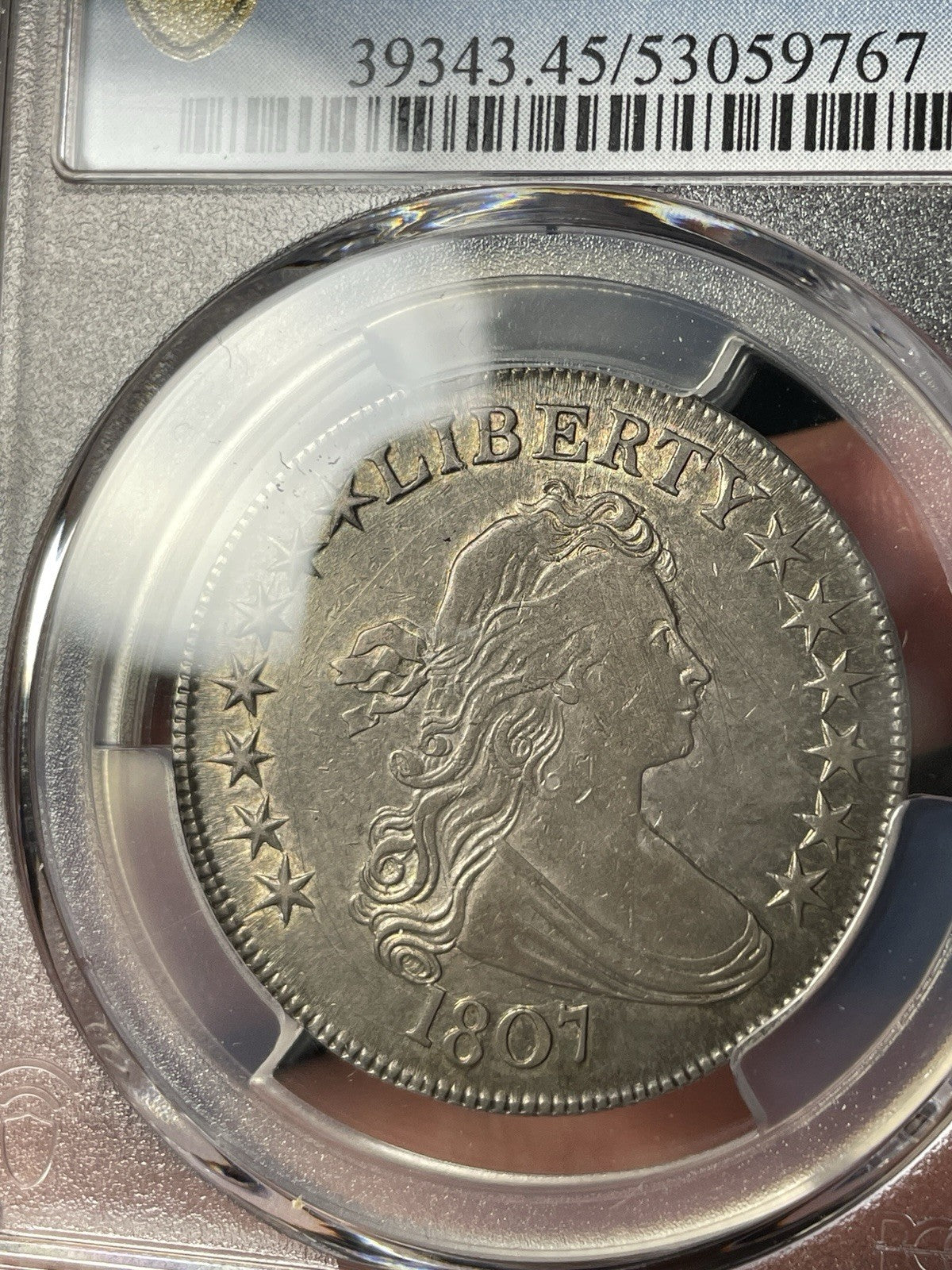 1807 PCGS XF45 Draped Bust Half Dollar O-105 Original Look