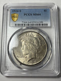 1924-S PCGS MS64 Peace Silver Dollar