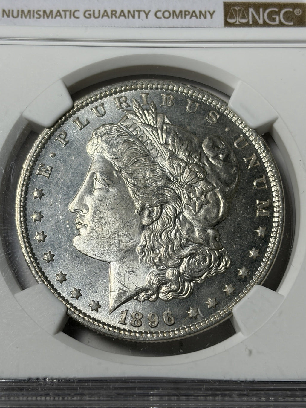1896 NGC MS66 PL Morgan Silver Dollar