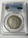 1821 PCGS XF45 CAC Capped Bust Half Dollar O-103