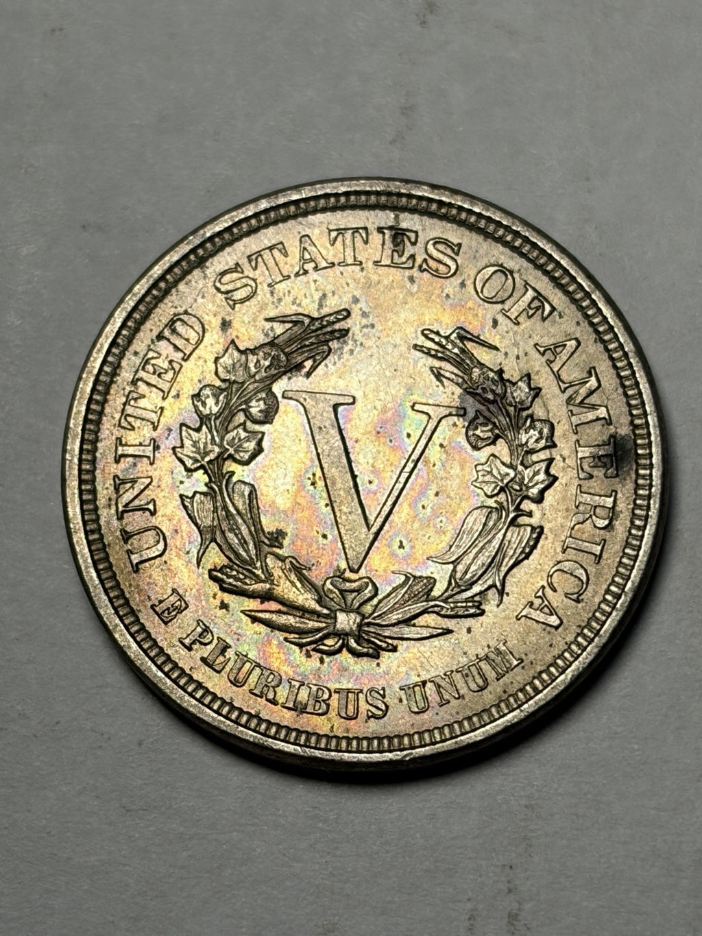 1883 No Cents Liberty Nickel Uncirculated Toned