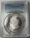1878-S PCGS MS63 Morgan Silver Dollar Flashy