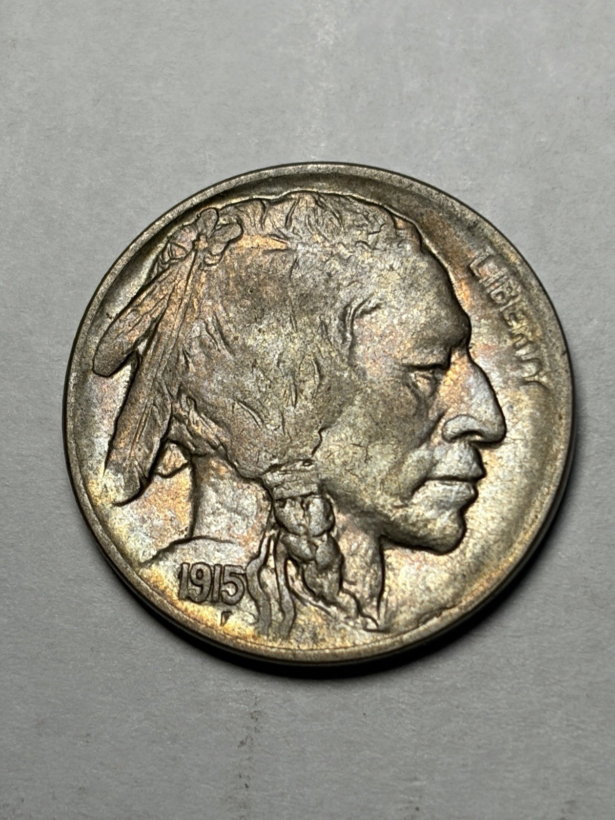 1915-D Buffalo Nickel Toned