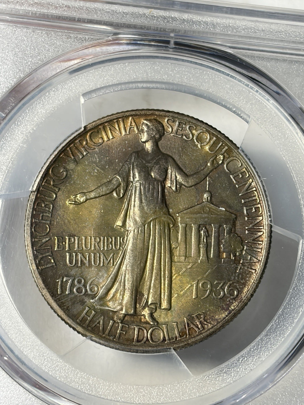 1936 PCGS MS66 Lynchburg Commemorative Half Dollar Toned