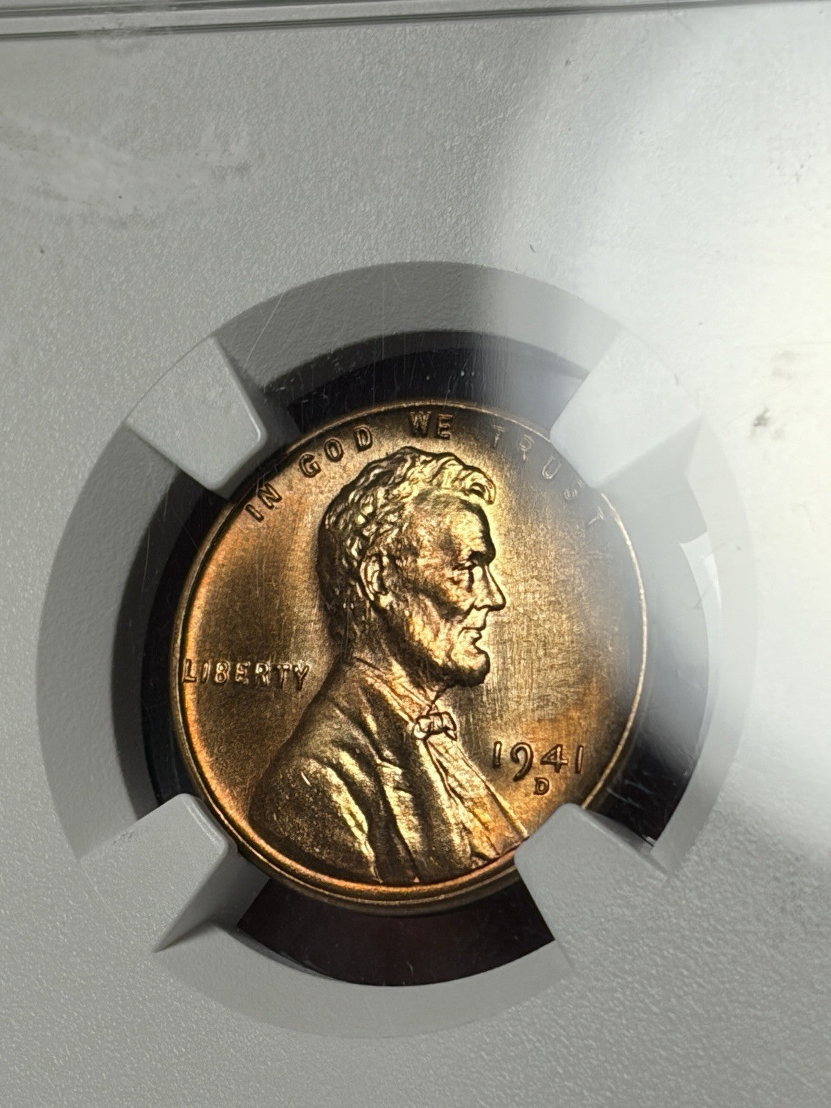 1941-D NGC MS66 RB CAC Lincoln Wheat Cent EX. MS67 RD