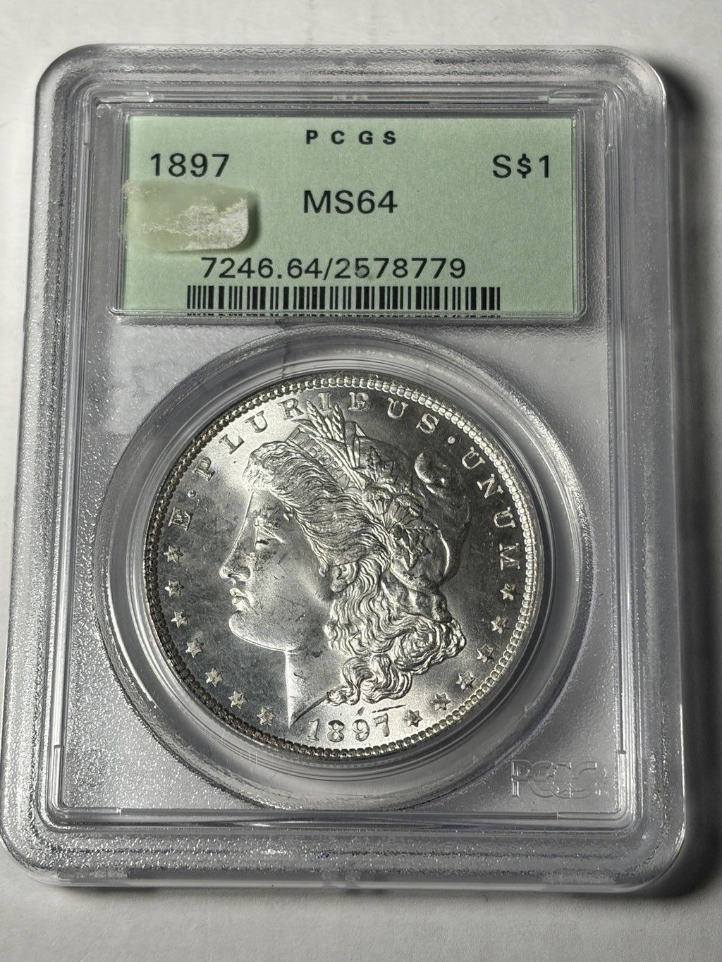 1897 PCGS MS64 Morgan Silver Dollar OGH Old Holder