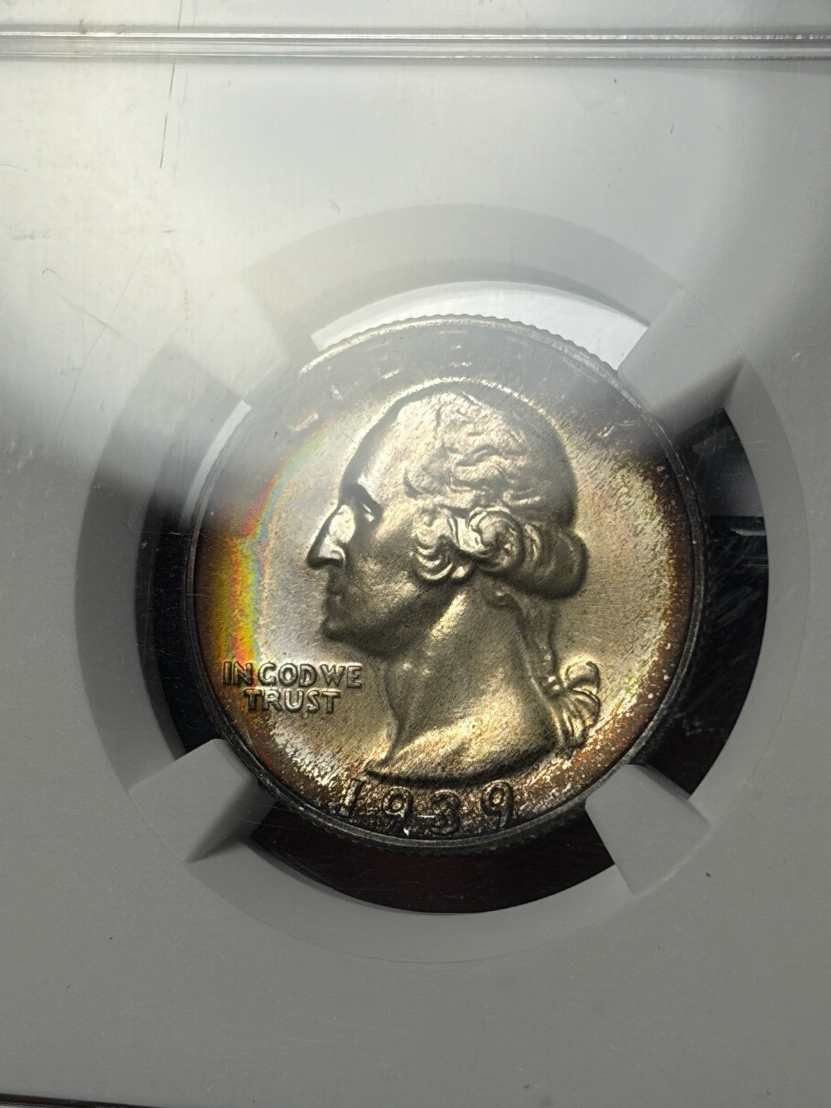 1939 NGC PF64 GOLD CAC Washington Quarter Toned , Ex. PCGS PR67!