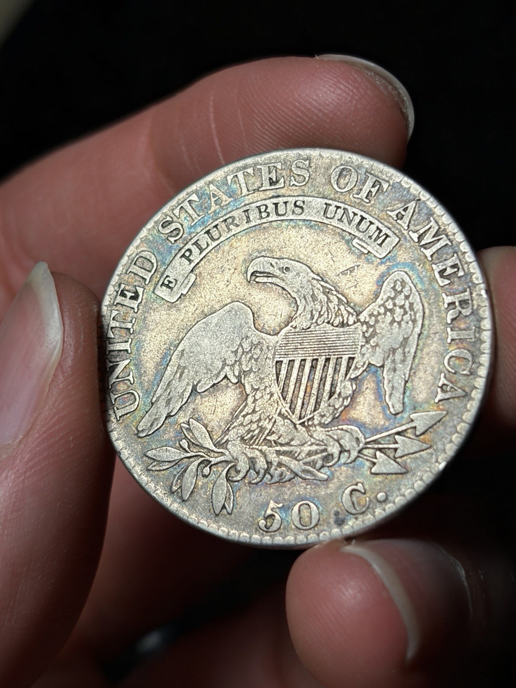 1819 Capped Bust Half Dollar Toned