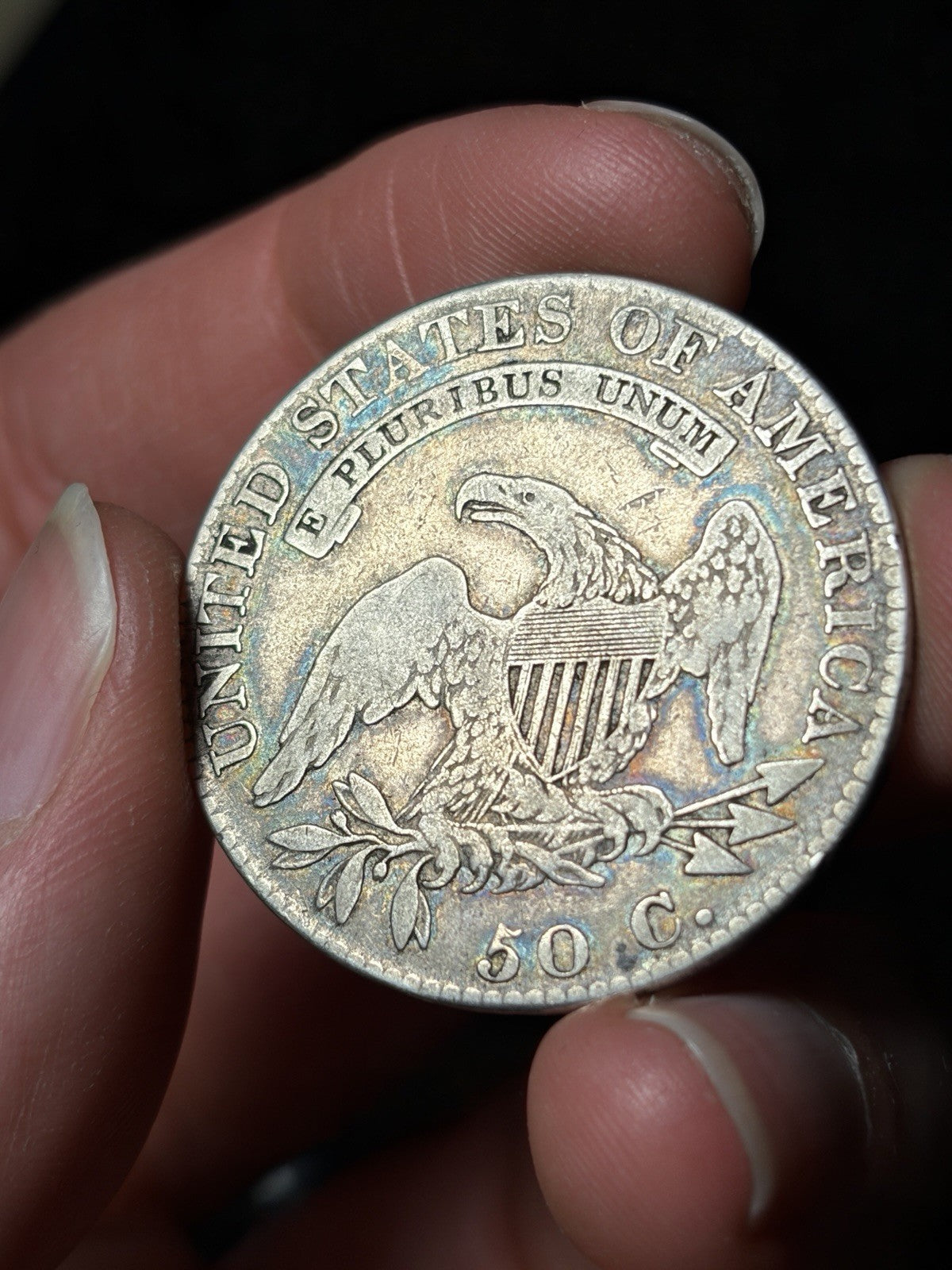 1819 Capped Bust Half Dollar Toned