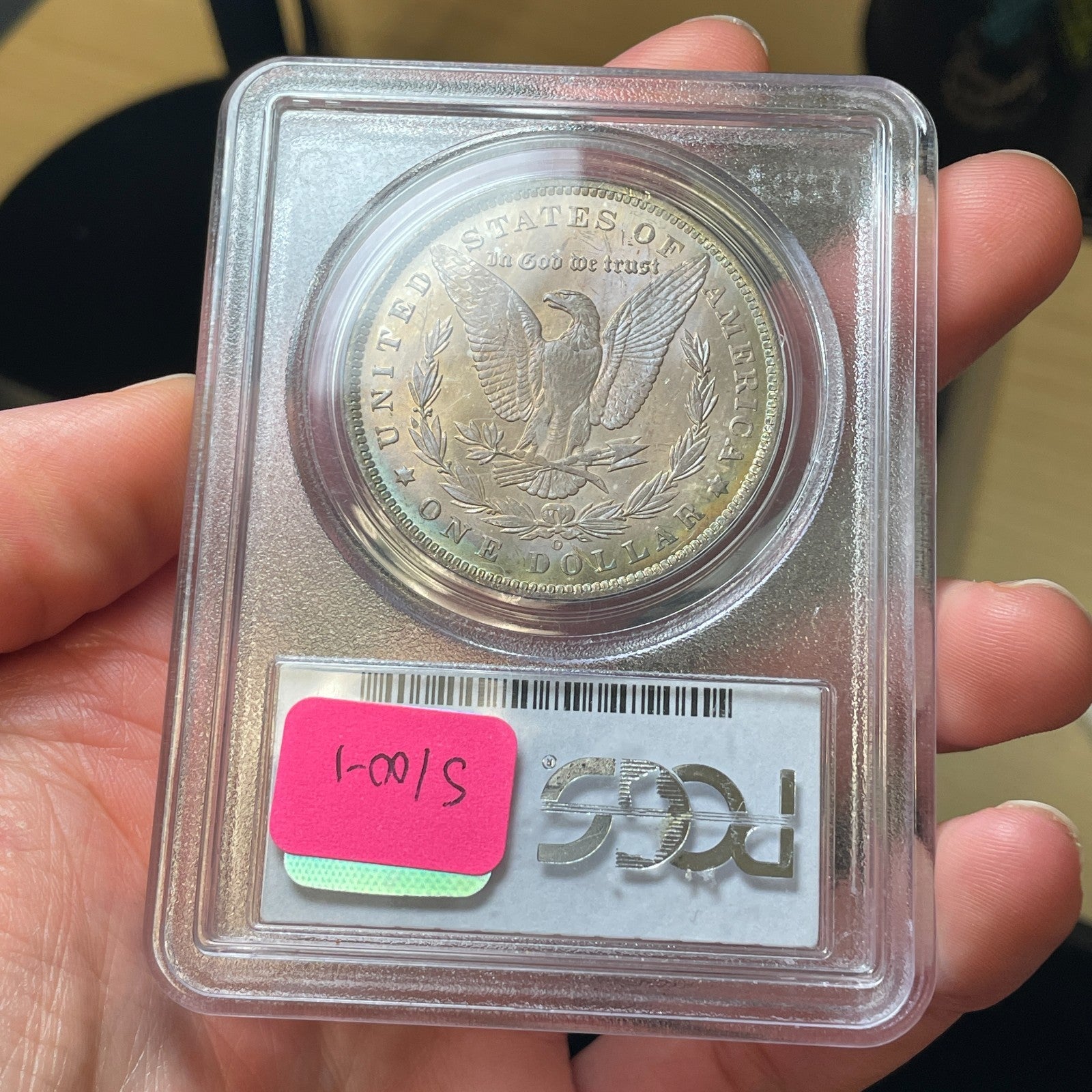 1885-O PCGS MS65 CAC Morgan Silver Dollar Dual Sided Toner PQ Coin