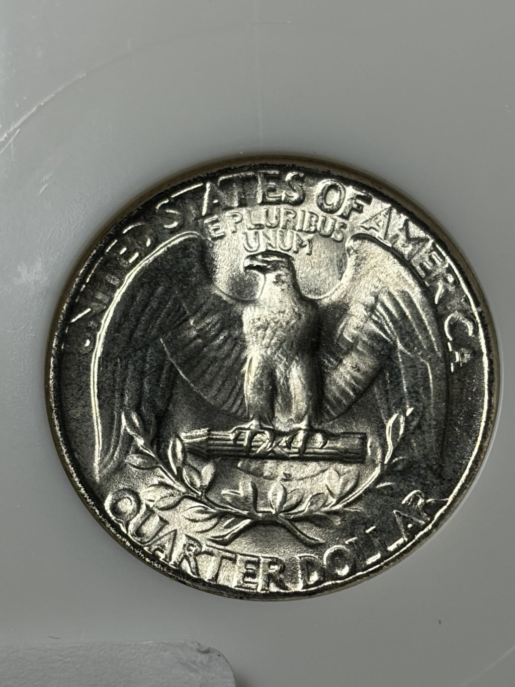 1944 NGC MS67 CAC Washington Silver Quarter Old Fatty Holder